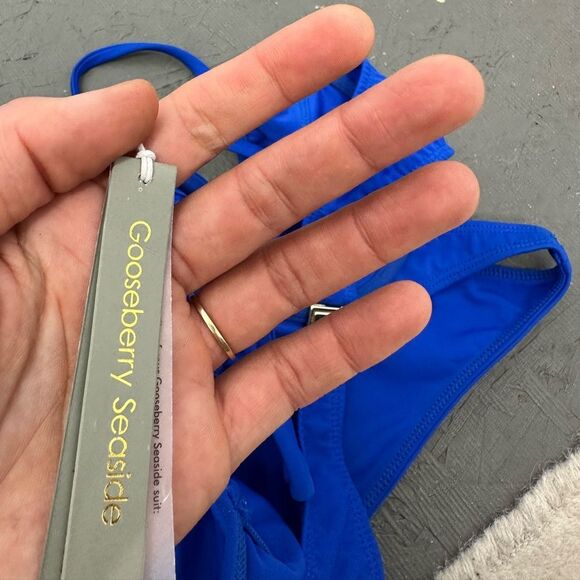 Gooseberry So Chic Bikini Set Sculpting Top & Bottom In Royal Blue Size XS/S - Picture 10 of 16